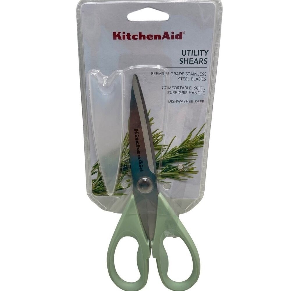 KitchenAid Shears Green/Pistachio Stainless Steel Blades & Soft SureGrip
